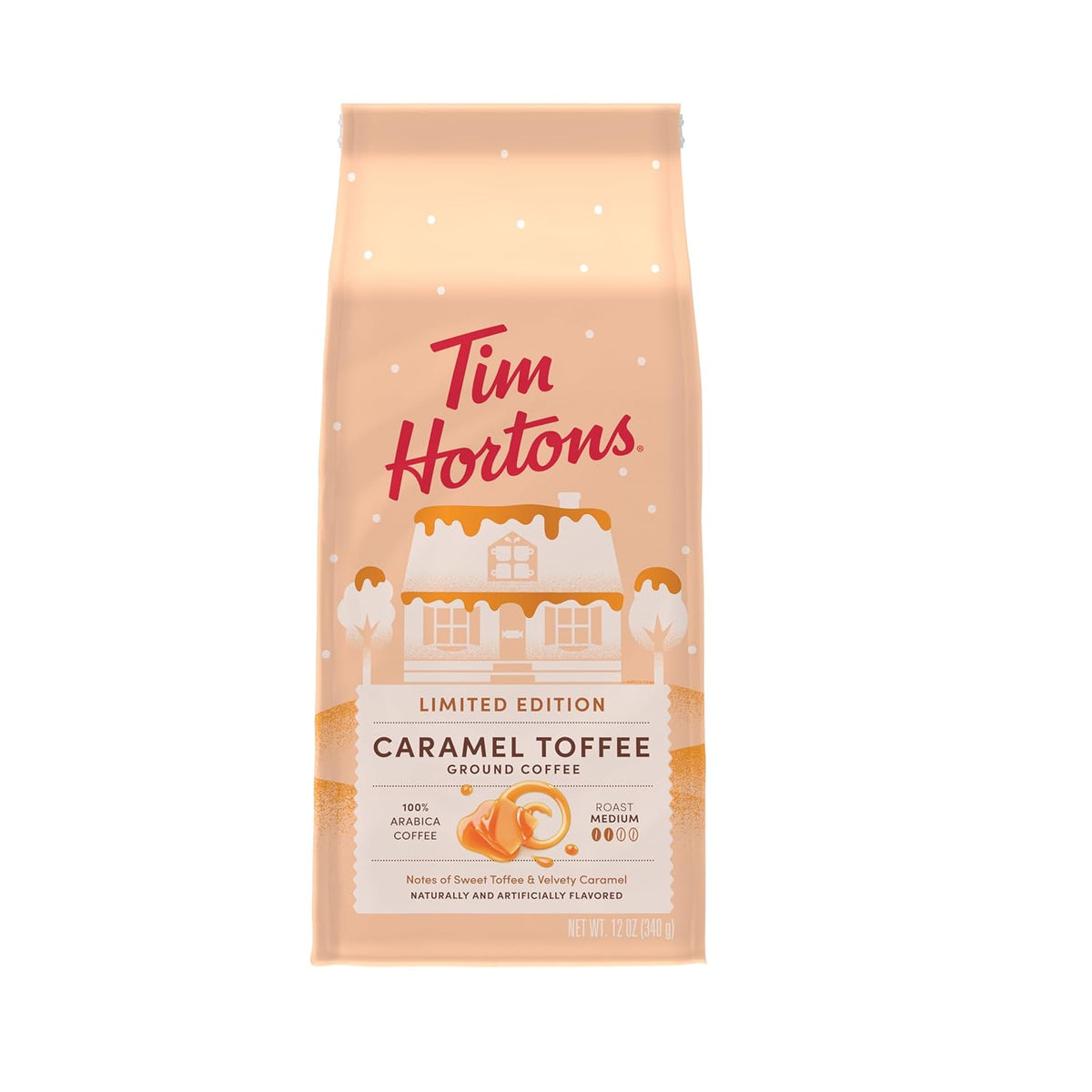 Tim Hortons Caramel Toffee Ground Coffee 340g